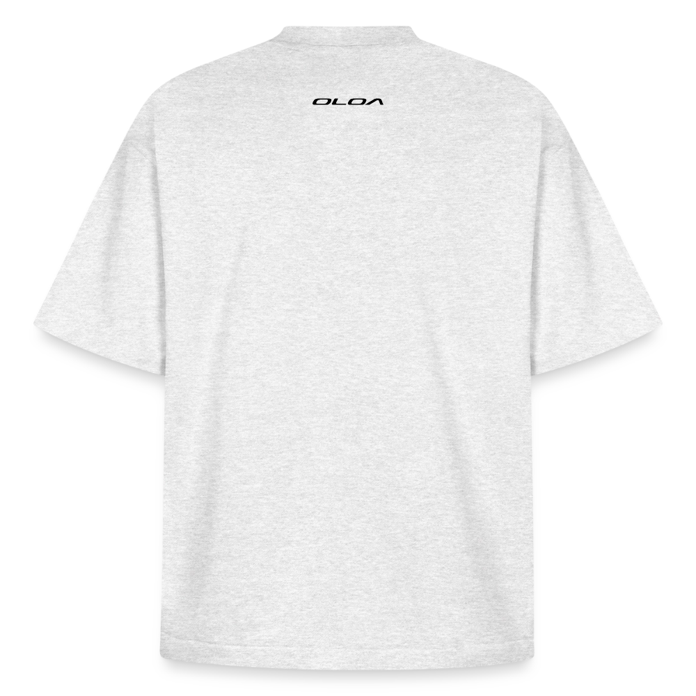 Entusiasme. Front Print T-Shirt – Boxy Heavyweight Unisex Organic - cool heather grey