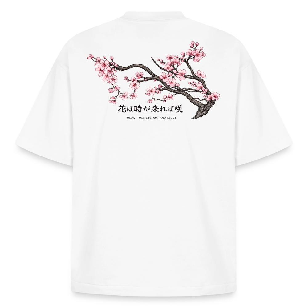 Sakura T-Shirt - Boxy Heavyweight Unisex Organic - white
