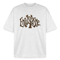 Entusiasme. Front Print T-Shirt – Boxy Heavyweight Unisex Organic - cool heather grey