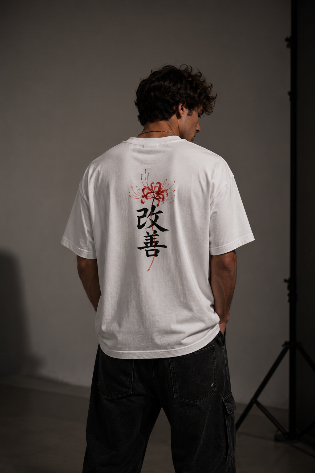 Kaizen Spider Lily T-Shirt – Boxy Heavyweight Unisex Organic