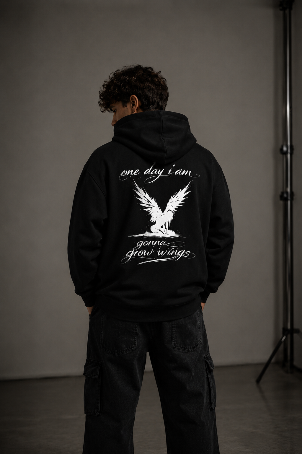 Grow Wings Hoodie – Heavyweight Unisex Organic